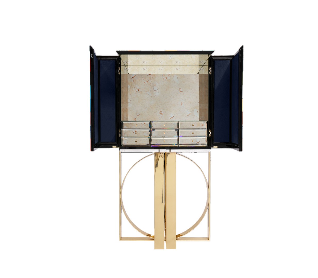 Boca Do Lobo Pixel Wine Cabinet в интерьере