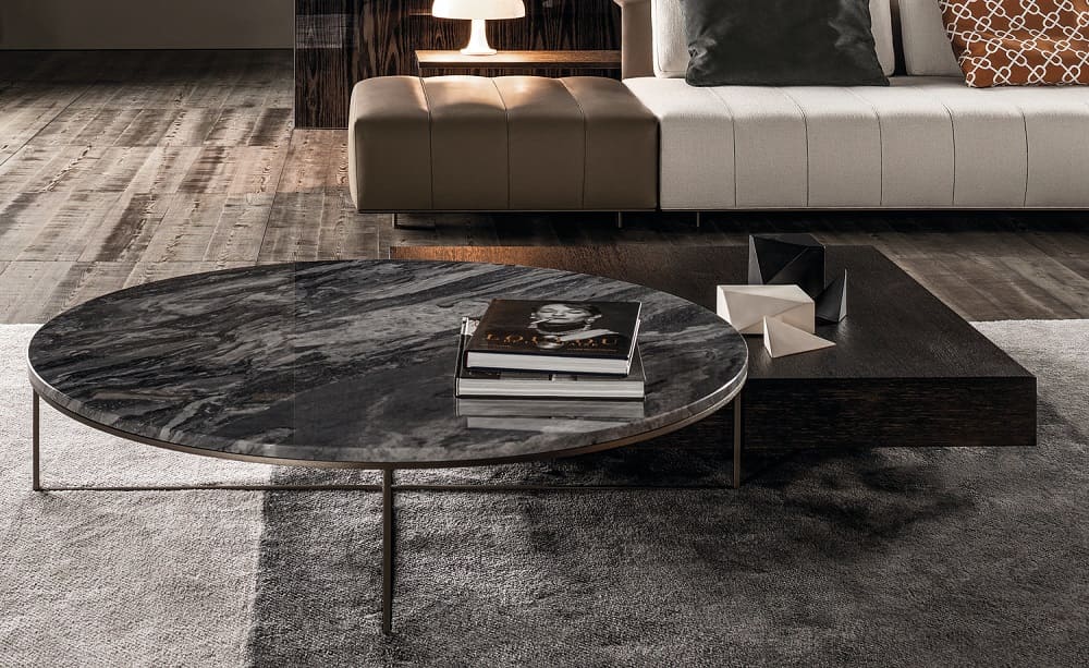 Minotti Calder Bronze Coffee Table в интерьере
