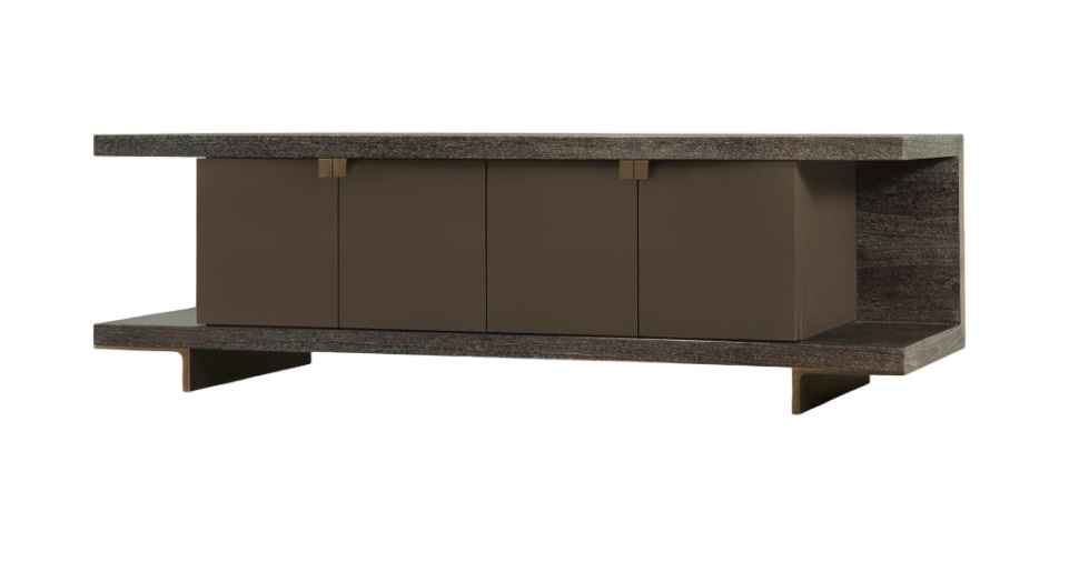 Holly Hunt Channel TV cabinet в интерьере