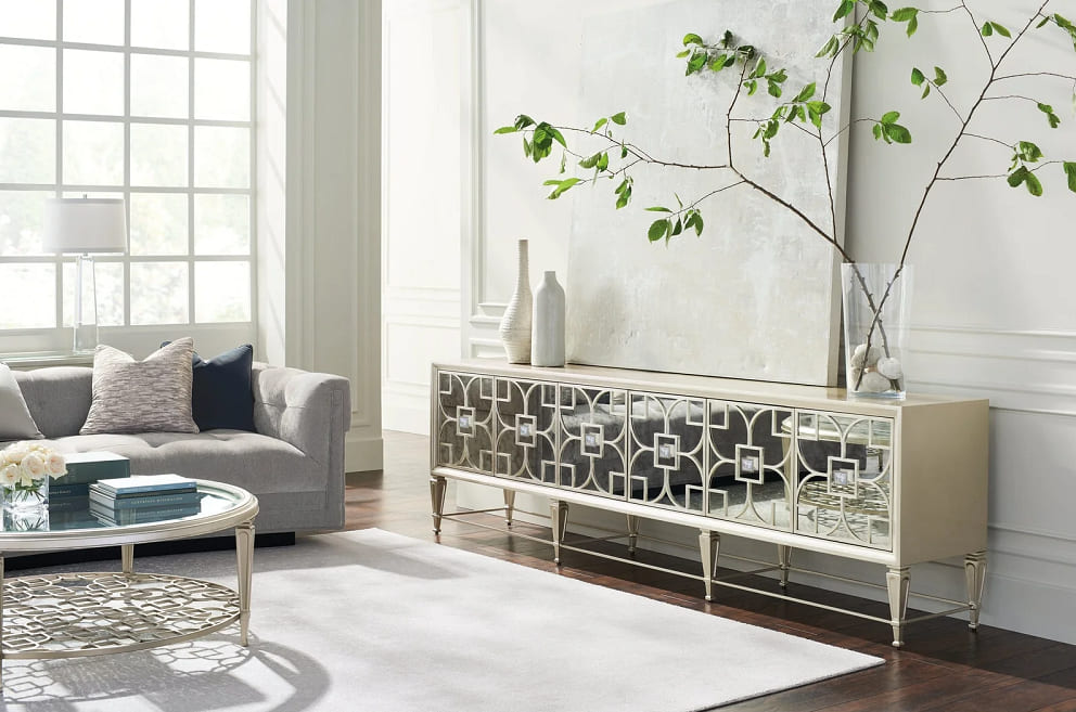 Caracole Social Media TV cabinet в интерьере