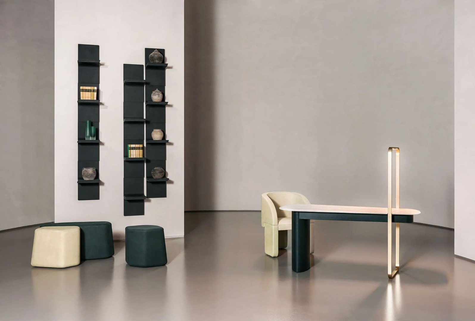 Baxter Ellipse Light Up desk в интерьере