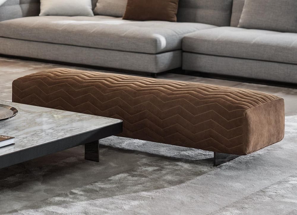 Minotti Quincy Chevron Banquette в интерьере