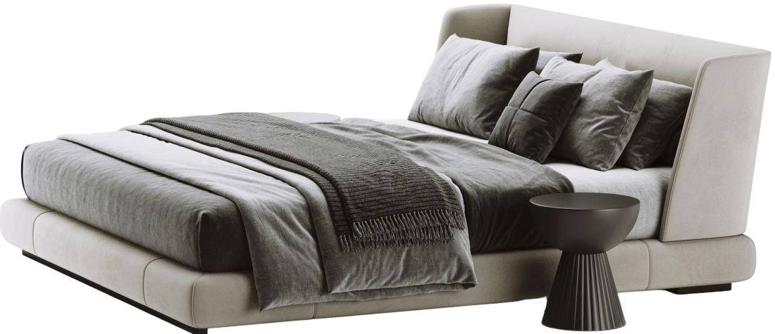 Minotti Reeves Bed в интерьере