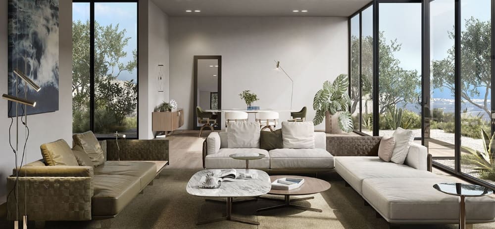 Sofa NATUZZI ITALIA Campus в интерьере