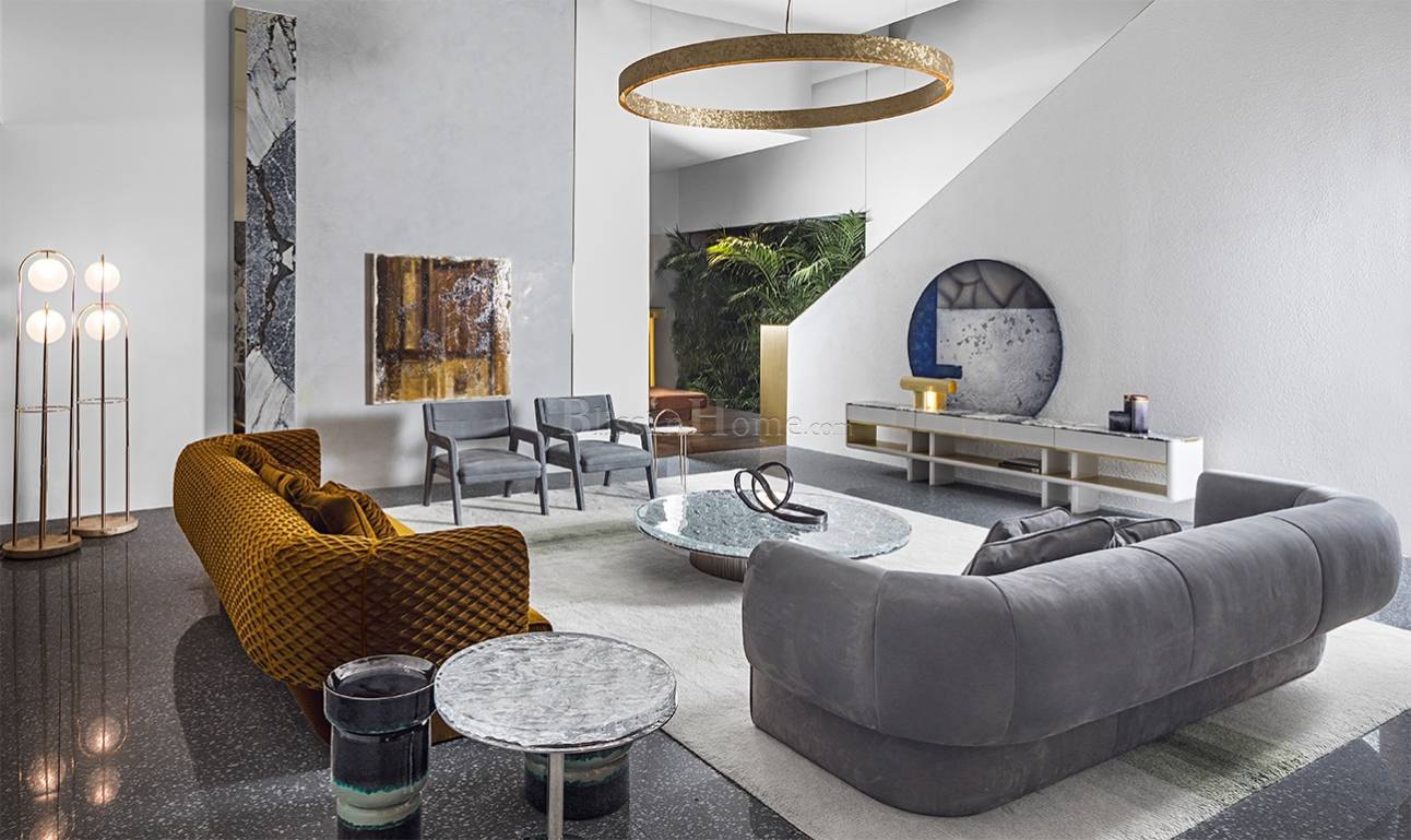 Sofa CORNELIO CAPPELLINI Hug 2400x1060x800 в интерьере