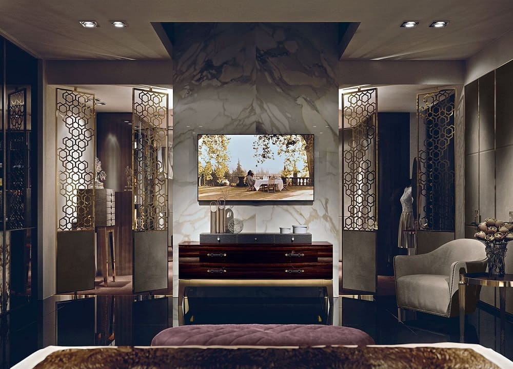 Longhi Rotary screen в интерьере