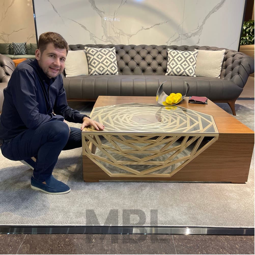 Ceccotti 1200x1200 coffee table в интерьере