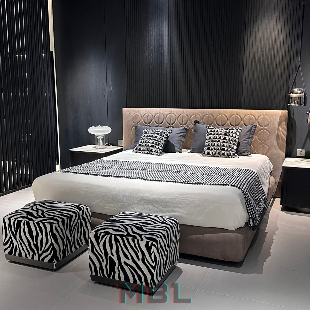 Bed Minotti 2170x2230x1070 в интерьере