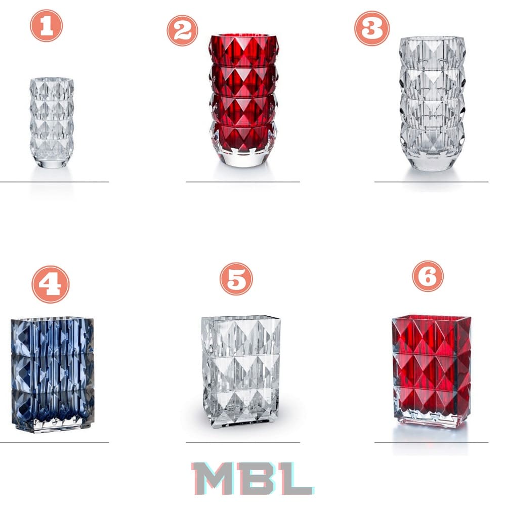 Baccarat vase set в интерьере