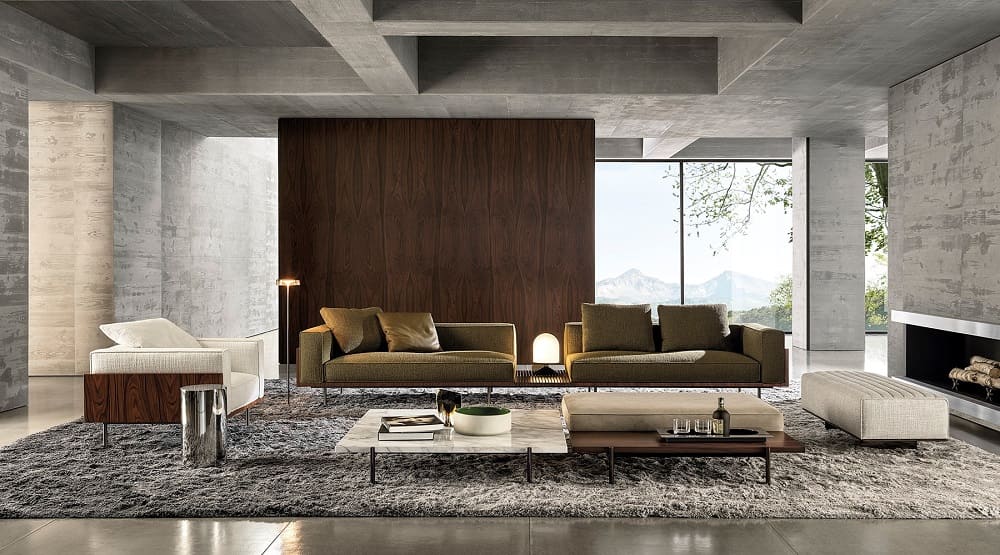 Sofa Minotti Brasilia в интерьере