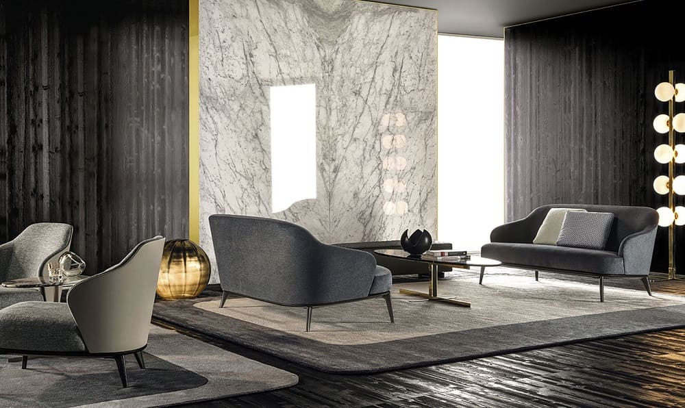 Sofa Minotti Leslie в интерьере