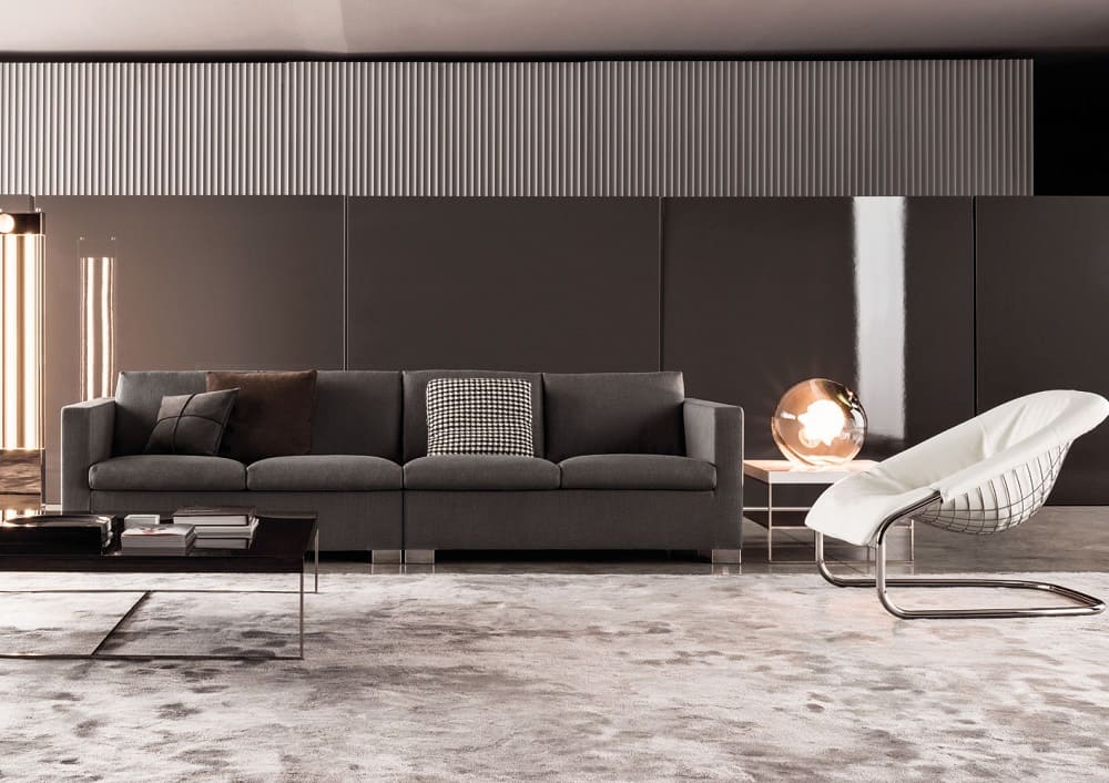 Sofa Minotti Deep Suitcase в интерьере