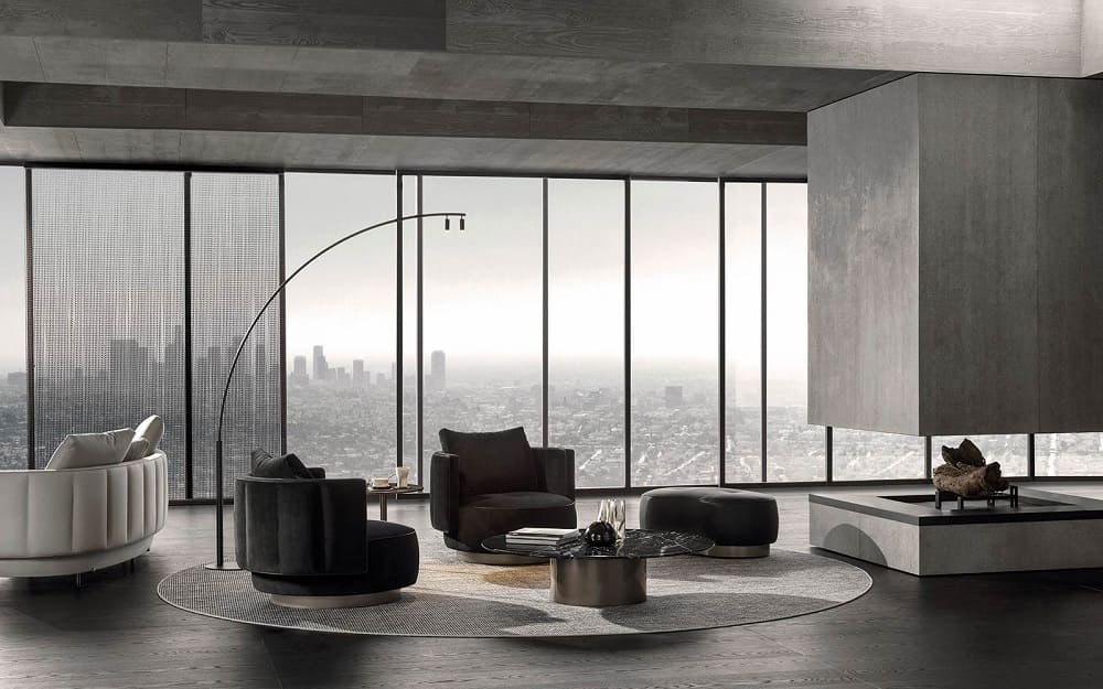 Minotti Torii Bold Armchair в интерьере