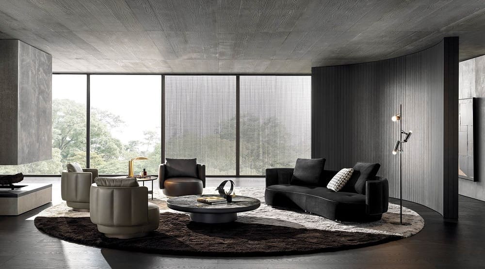 Minotti Torii Bold Armchair в интерьере