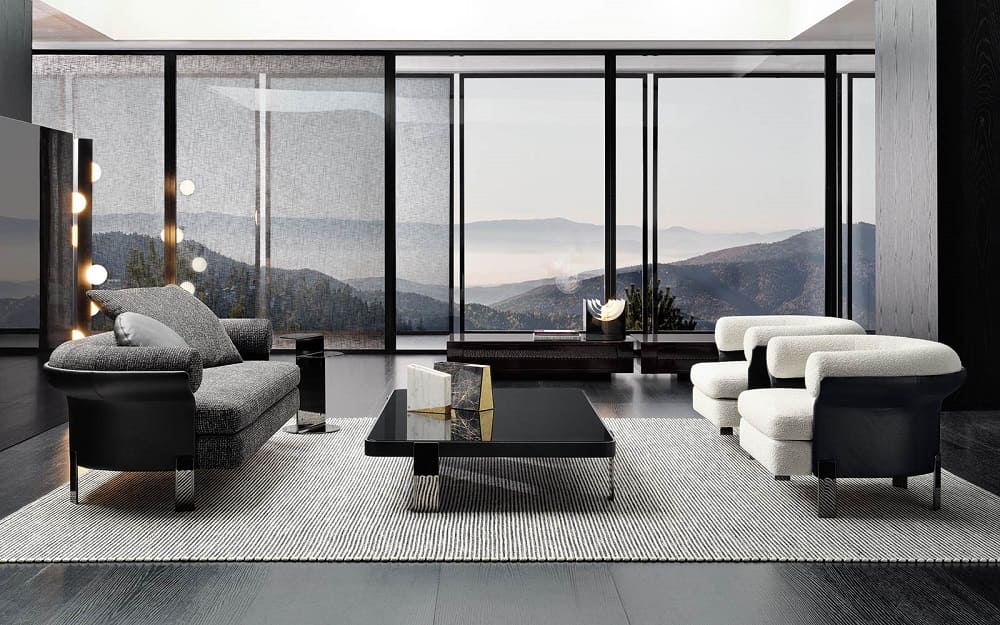 Minotti Mattia armchair в интерьере