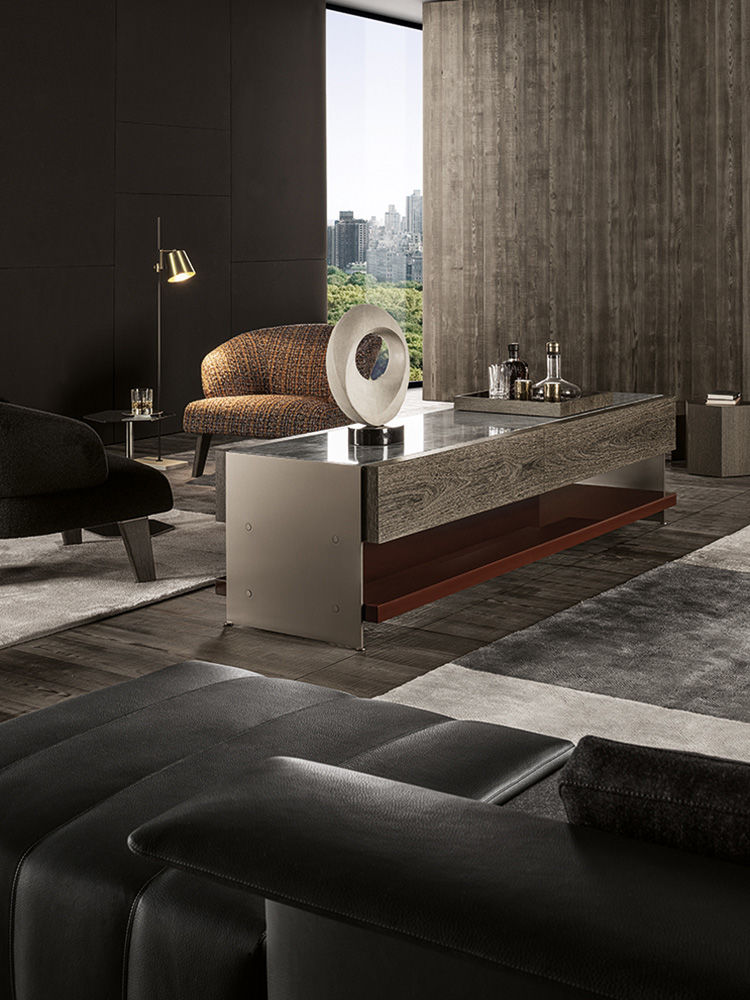 Поднос Minotti Gray Tray в интерьере