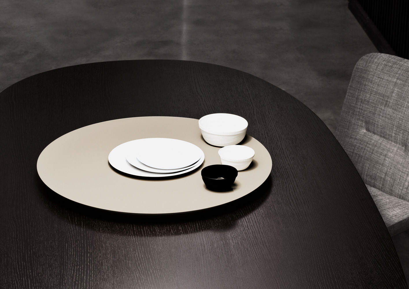 Поднос Minotti Turner в интерьере