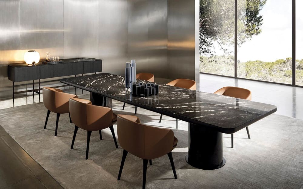 Dining table Minotti Brady в интерьере