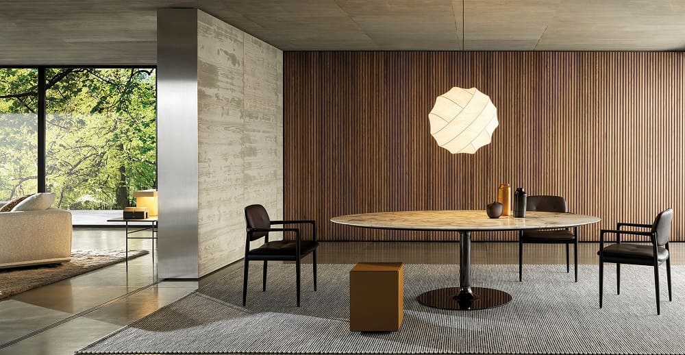 Dining table Minotti Oliver в интерьере
