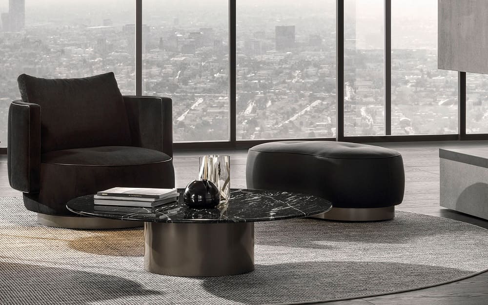 Coffee table Minotti Doyle в интерьере
