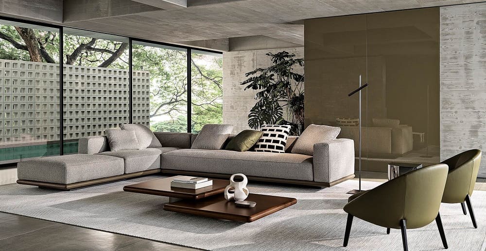 Coffee table Minotti Horizonte в интерьере