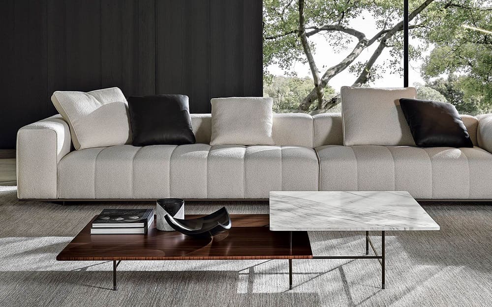 Coffee table Minotti Lelong в интерьере