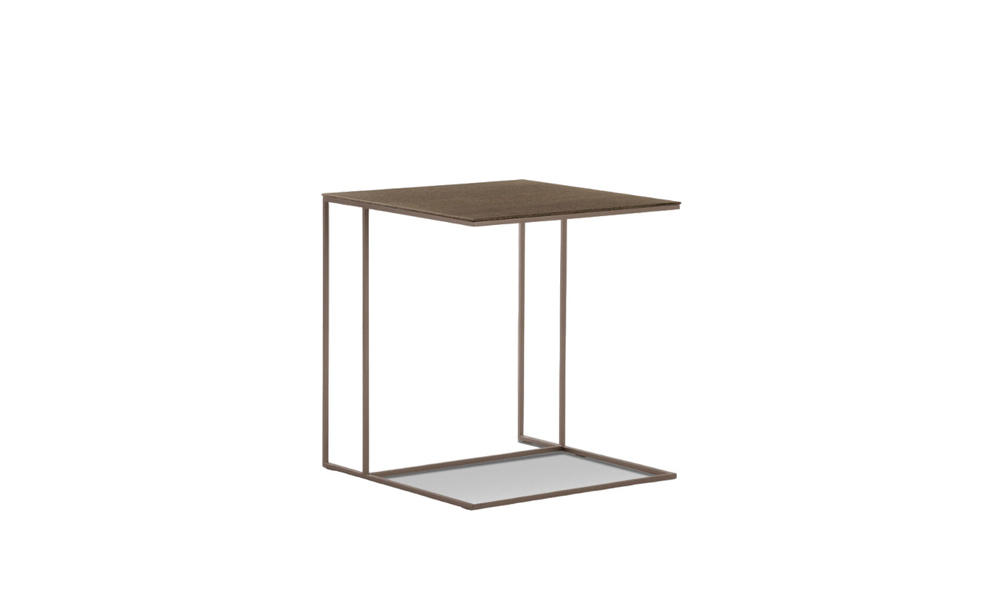 Corner table Minotti Leger Bronze