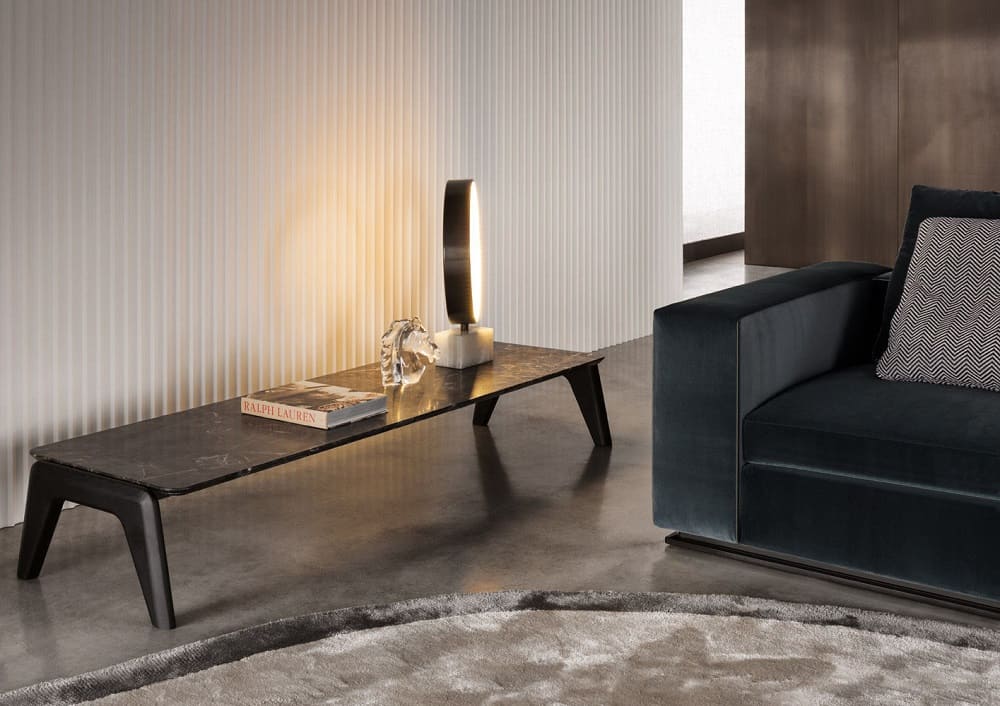 Corner table Minotti Kirk Wood в интерьере