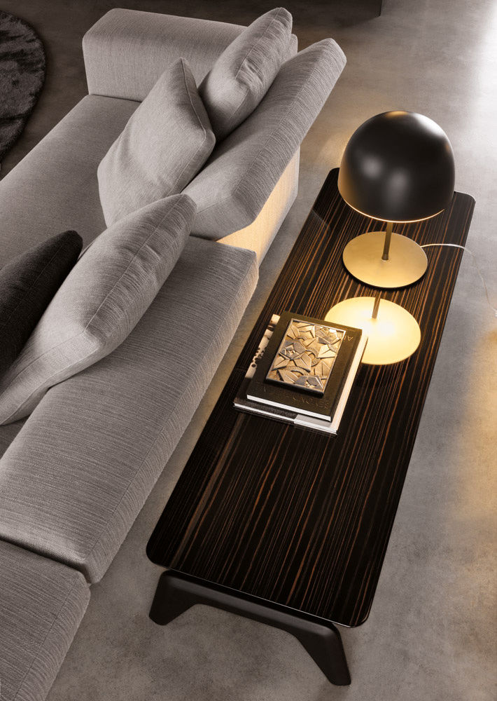 Corner table Minotti Kirk Wood в интерьере