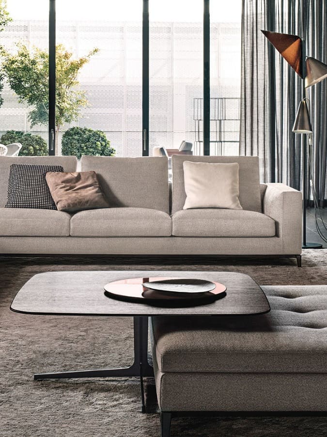 Corner table Minotti Clyfford в интерьере