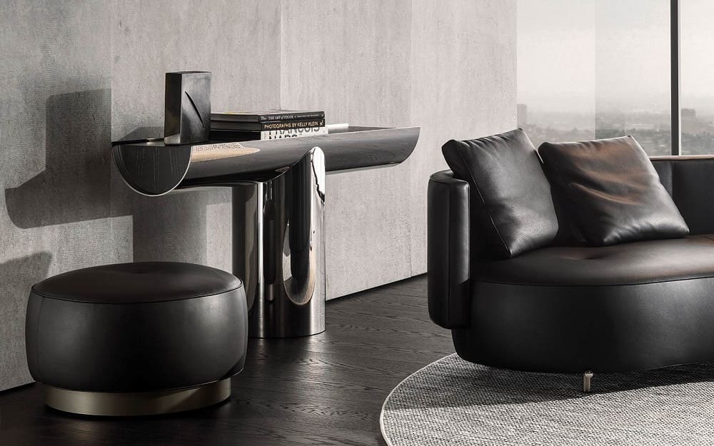 Console Minotti Pilotis в интерьере