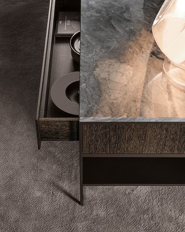 Console Minotti Calder Bronze в интерьере
