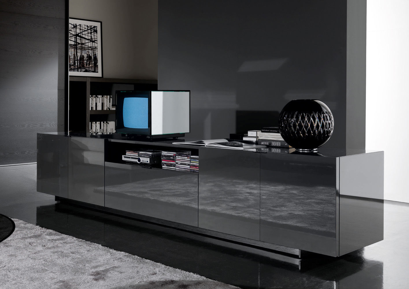 Sideboard Minotti Harvey Line в интерьере
