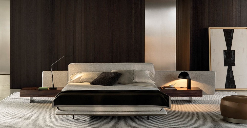 Bed Minotti Horizonte в интерьере