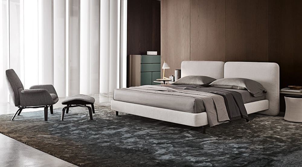 Bed Minotti Tatlin-Cover в интерьере