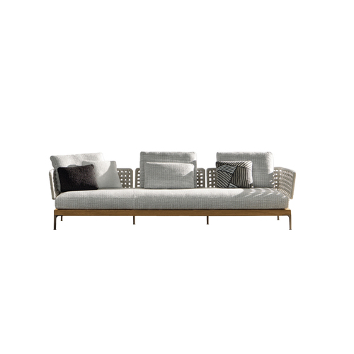 Outdoor sofa Minotti Patio Teak