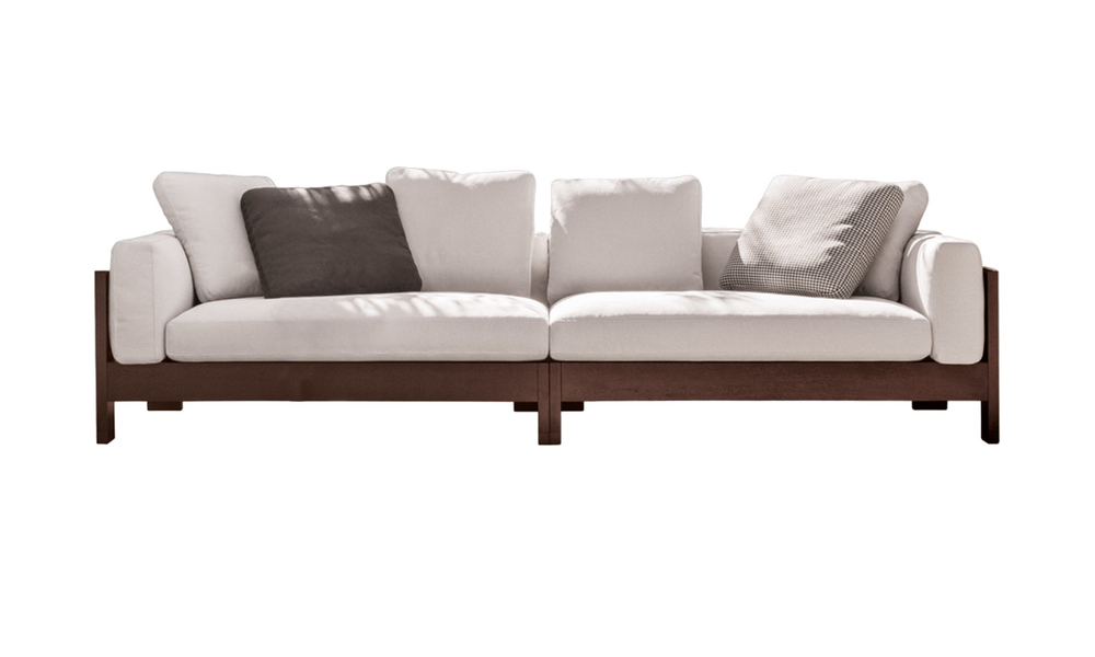 Outdoor sofa Minotti Alison Dark Brown