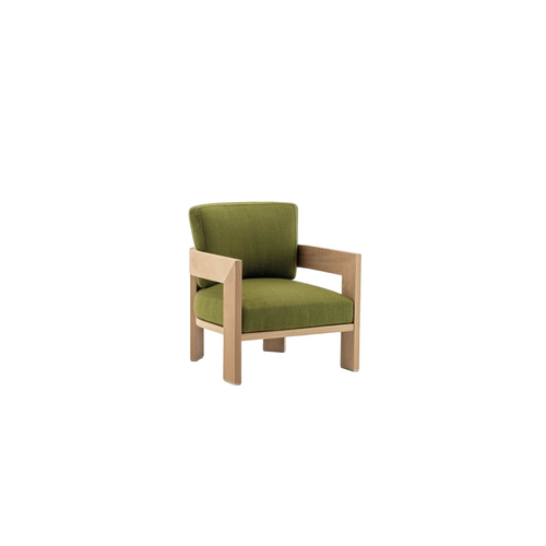 Outdoor armchair Minotti Warhol Iroko Nature