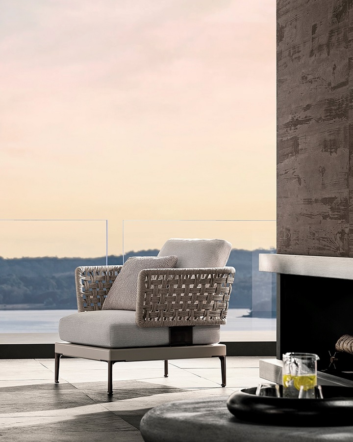Outdoor armchair Minotti Patio в интерьере