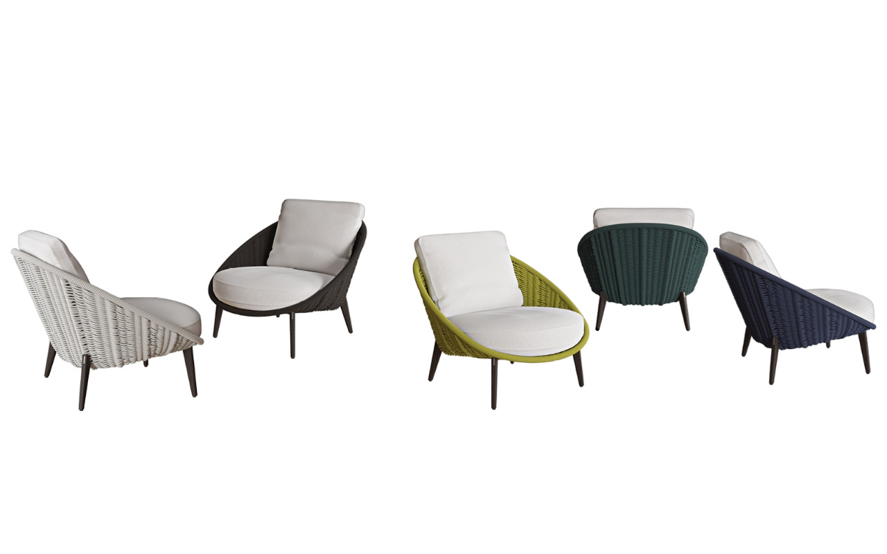 Outdoor armchair Minotti Lido Cord в интерьере