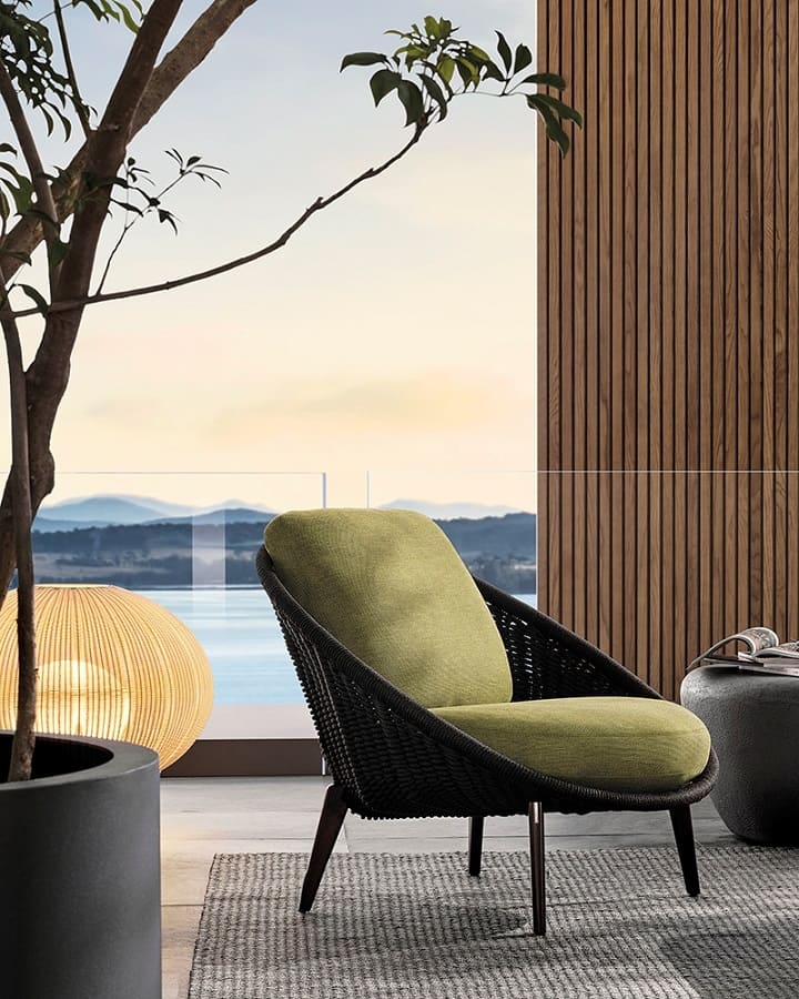 Outdoor armchair Minotti Lido Cord в интерьере