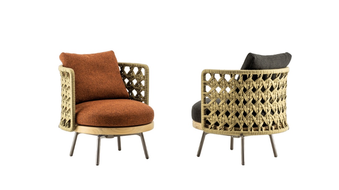 Outdoor armchair Minotti Torii Nest в интерьере