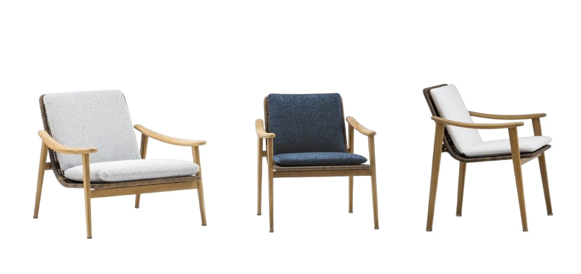 Outdoor armchair Minotti Fynn в интерьере