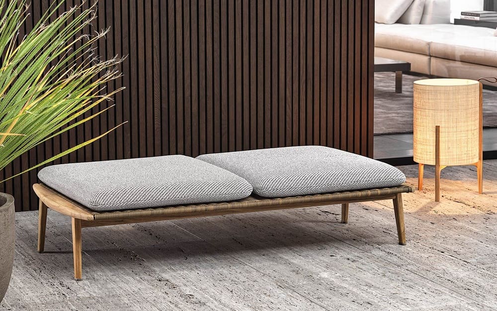 Outdoor банкетка Minotti Fynn в интерьере