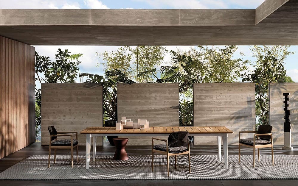 Outdoor chair Minotti Yoko Cord в интерьере
