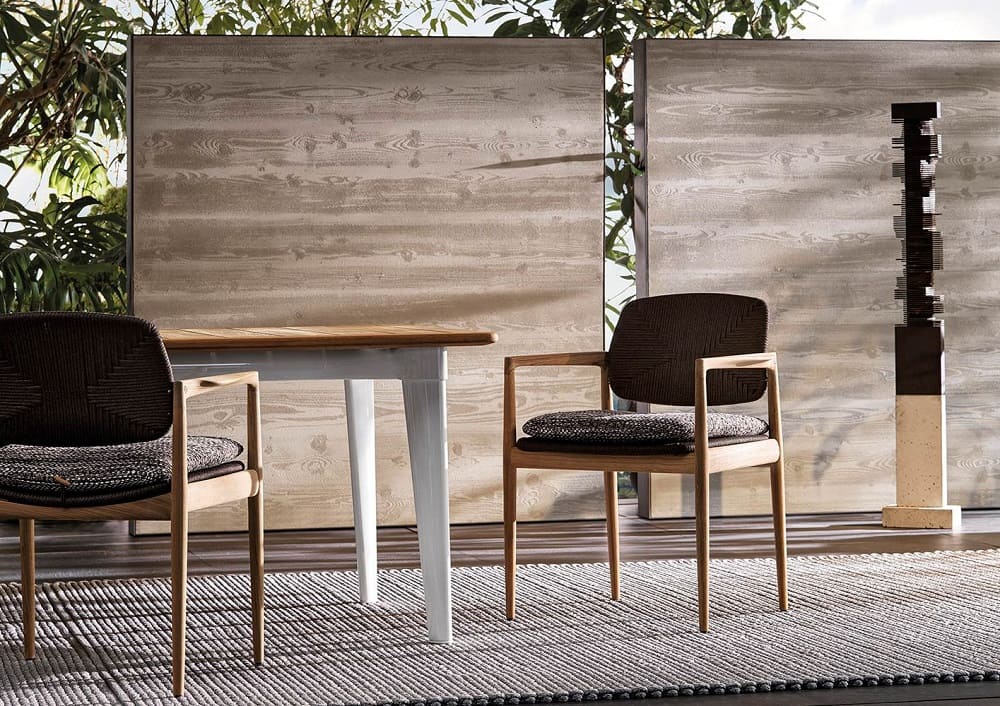 Outdoor chair Minotti Yoko Cord в интерьере