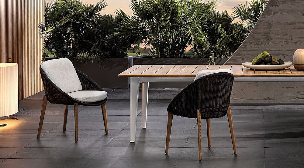 Outdoor chair Minotti Lido Cord в интерьере