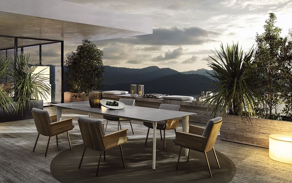 Outdoor chair Minotti Daiki в интерьере