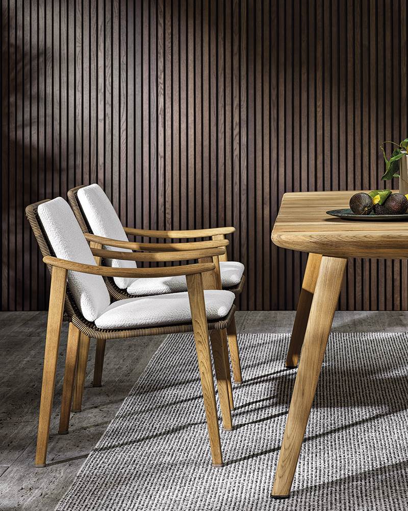Outdoor chair Minotti Fynn в интерьере