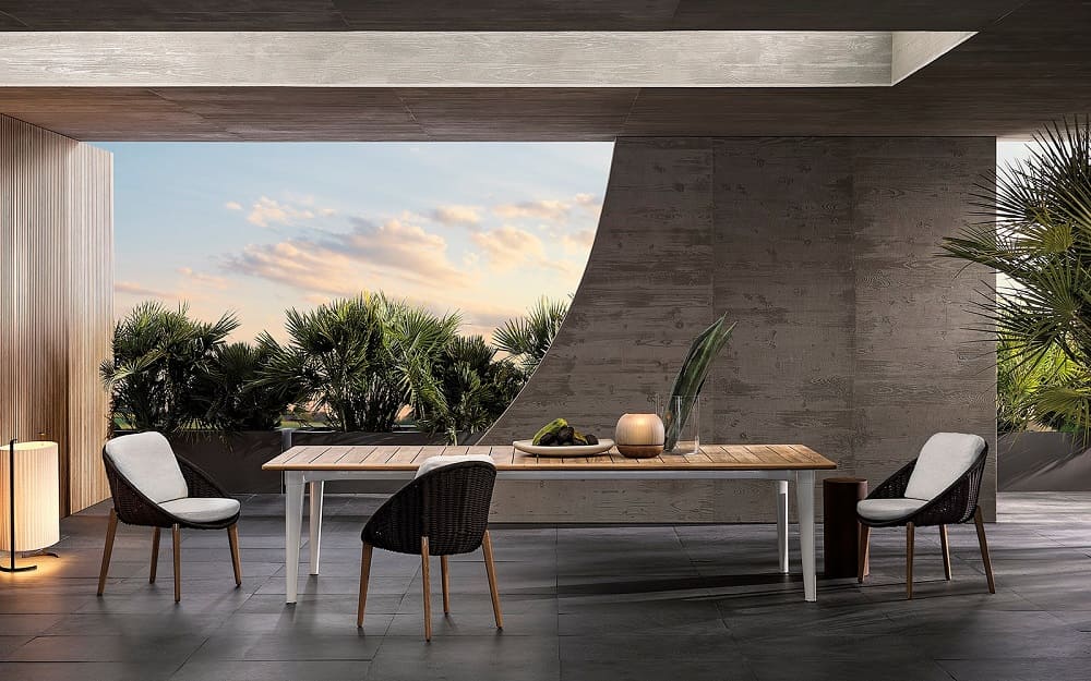 Outdoor table Minotti Terrace в интерьере